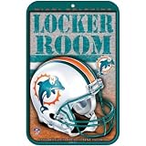Miami Dolphins 11" x 17" Indoor/Outdoor Locker Room Sign