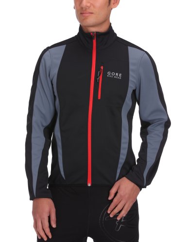 GORE BIKE WEAR Herren Jacke Soft Shell CONTEST, black/spear gray, S