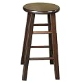 Round-Top Barstool- Merlot(24")