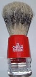 Omega Boar Hair Clearly Red Shaving Brush - #10218R