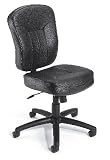 Black Leather Ergonomic Office Task Chair