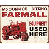 Tin Sign - Farmall - 'Equip Used Here'