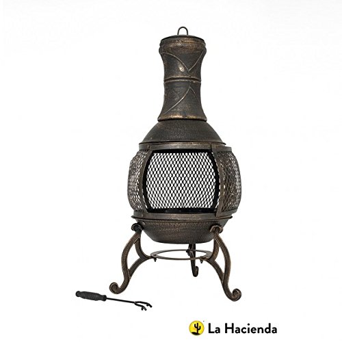 La Hacienda Cast Iron Chimenea by TOFS Garden incinerators & Fire Pits