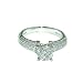 18ct White Gold Ladies 1.62ct Diamond Engagement Ring - Free Delivery