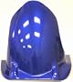 Telefonica Blue Painted Rear Tire Hugger For Suzuki GSXR 1000 2003-2004 (Product Code #Hugs102Tbu)