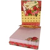 Red Rose Love Notes Magnetic Closure Mini Notepad