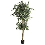 Nearly Natural 6' Double Ball Ficus Silk Tree Nearly Natural 6' Double Ball Ficus Silk Tree