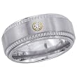 Titanium 0.05 ct. Diamond Men's Ring