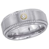 Titanium 0.05 ct. Diamond Men's Ring