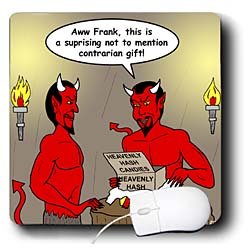 Londons Times Religion Heaven Hell Cartoons - Satan and Heavenly Hash - Mouse Pads