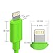 Cambond iPhone Cord, 3 Pack 8 Pin Apple Certified Lightning to USB Cable Durable Stepped Updated Cord Fast Charger / Rapid Charging Cable 6ft (Blue + Peach + Green)