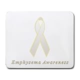 Emphysema Awareness Ribbon Mouse Pad
