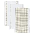 Tadpoles Set of 3 Cotton Baby Burping Cloths - Natural