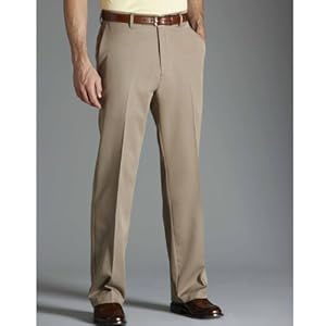 Haggar Men Cool 18 Gab Plain Front Pants