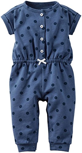 Carter's Baby Girls' Knit Denim Jumpsuit (Baby)