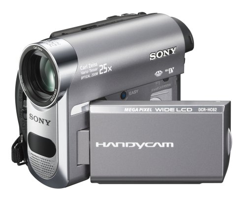 Sony DCR-HC62 1MP MiniDV Handycam Camcorder with 25x Optical Zoom