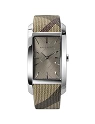 Burberry BU9404 Womens Heritage Beige Leather Strap Cappuccino Dial Rectangular Watch