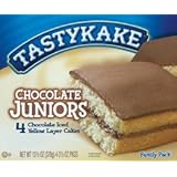 (3)Tastykakes Chocolate Juniors 3 boxes 12 cakes