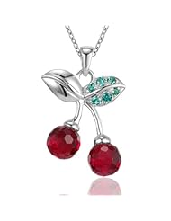 Sterling Silver Cherry Drop Pendant