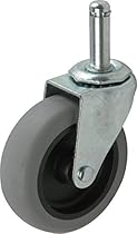 Shepherd Hardware 9807 3-Inch Swivel Stem Caster, Rubber Wheel, 7/16-Inch Stem Diameter, 175-lb Load Capacity
