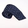 Blue Patterned Woven Silk Neckie Gift Box Set dark blue thank you gifts T8333