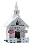 Wedding Chapel Wood Birdhouse