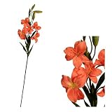 Outdoor Living : Single Stem Fresia - Orange Red - Artificial Flower