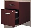 3/4 Pedestal (Assembled) In Mahogany Finish By Bush Furniture