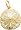 Sand Dollar, Gold Plated Silver Charm by Rembrandt Charms