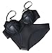 MUXILOVE Women Structured Bright Wet Suit Neoprene Bikini Swimsuit Swimwear Black Small