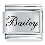 Name Bailey Italian Charms Bracelet Link