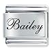 Name Bailey Italian Charms Bracelet Link