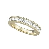 14K Yellow Gold Diamond Wedding/Anniversary Band - 01.00 Ct.