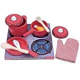 Melissa & Doug Deluxe Wooden Kitchen Accessory Set