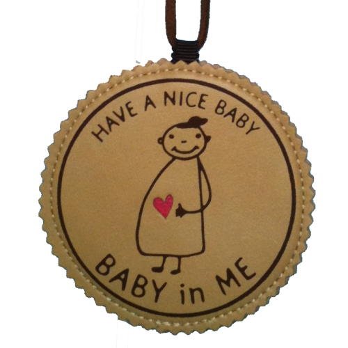 マタニティマークBABY in ME（ベイビーインミー）バッグチャーム ベージュ
