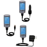 Deluxe Kit for the Cingular 8525 includes a USB cable with Car and Wall Charger - Gomadic Brand w/ TipExchange Technology