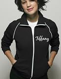 Personalized Bride Rhinestone Bling Zippered Track Jacket