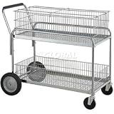 Deluxe Mail And Office File Cart 250 Lb. Capacity