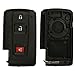 KeylessOption Keyless Entry Remote Smart Key for Toyota Prius Key Fob Cover Case Shell Replacement 2004-2009