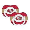 NFL Pacifiers 2 Pack Safe BPA Free (San Francisco 49ers)