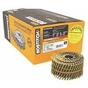 Bostitch C8R99BCG Thickcoat Round Head 2-1/2-Inch by .099-Inch by 15 Degree Ring Shank Coil Framing Nail (3,600 per Box)