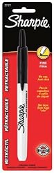 Sharpie Retractable Fine Black Permanent Marker Pen (1-Card)