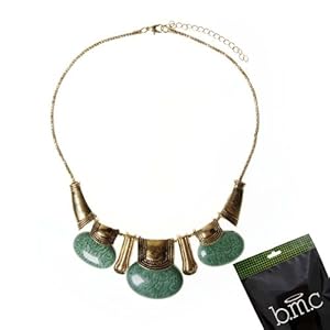 BMC Retro Sexy Agate Oval Stones Fashion Statement Party Collar Bib Womens Party Necklace Jewelry Lot - COLOR: JADE GREEN, Rock This Collection
