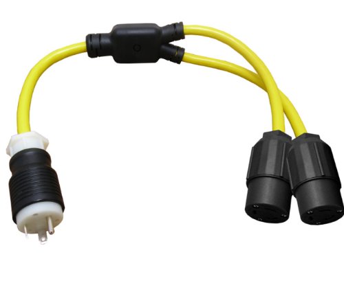 Conntek YTT30530 RV 30-Amp RV/Generator Y Adapter Plug to L5-30 Locking Female Connectors