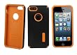 Bear Motion (TM) Premium Flexible Polycarbonates (PC) / Thermoplastic polyurethane (TPU) Combination Case for iPhone 5 - Orange/Black
