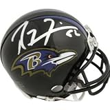 RAY LEWIS SIGNED AUTOGRAPHED MINI HELMET BALTIMORE RAVENS COA + HOLOGRAM