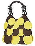 41ZTrqEOCCL._SL160_ - Designer Style Brown Banana Circle Overlay Handbag Bag Purse - celebrity-purses-savings