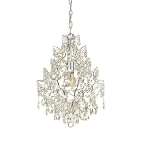 AF Lighting 7743-1H Cosmo Edison Base Mini Chandelier, Chrome Plated Frame, Strong Clear... by Elements