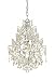 AF Lighting 7743-1H Cosmo Edison Base Mini Chandelier, Chrome Plated Frame, Strong Clear Glass Accents