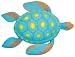 Rainbow Reef Turtles - Blue, Yellow, and Orange by Swimways
